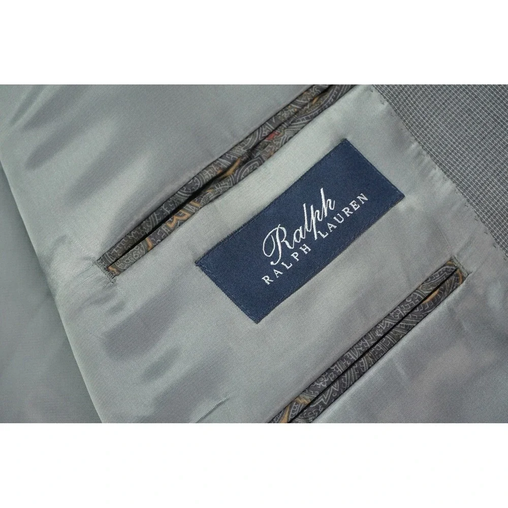 RRL Ralph Lauren Blazer Mens 50R Gray 100% Wool Suit Jacket Sport Coat Executive
